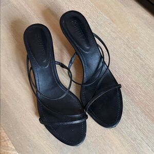SCHUTZ Black Strappy Heels
